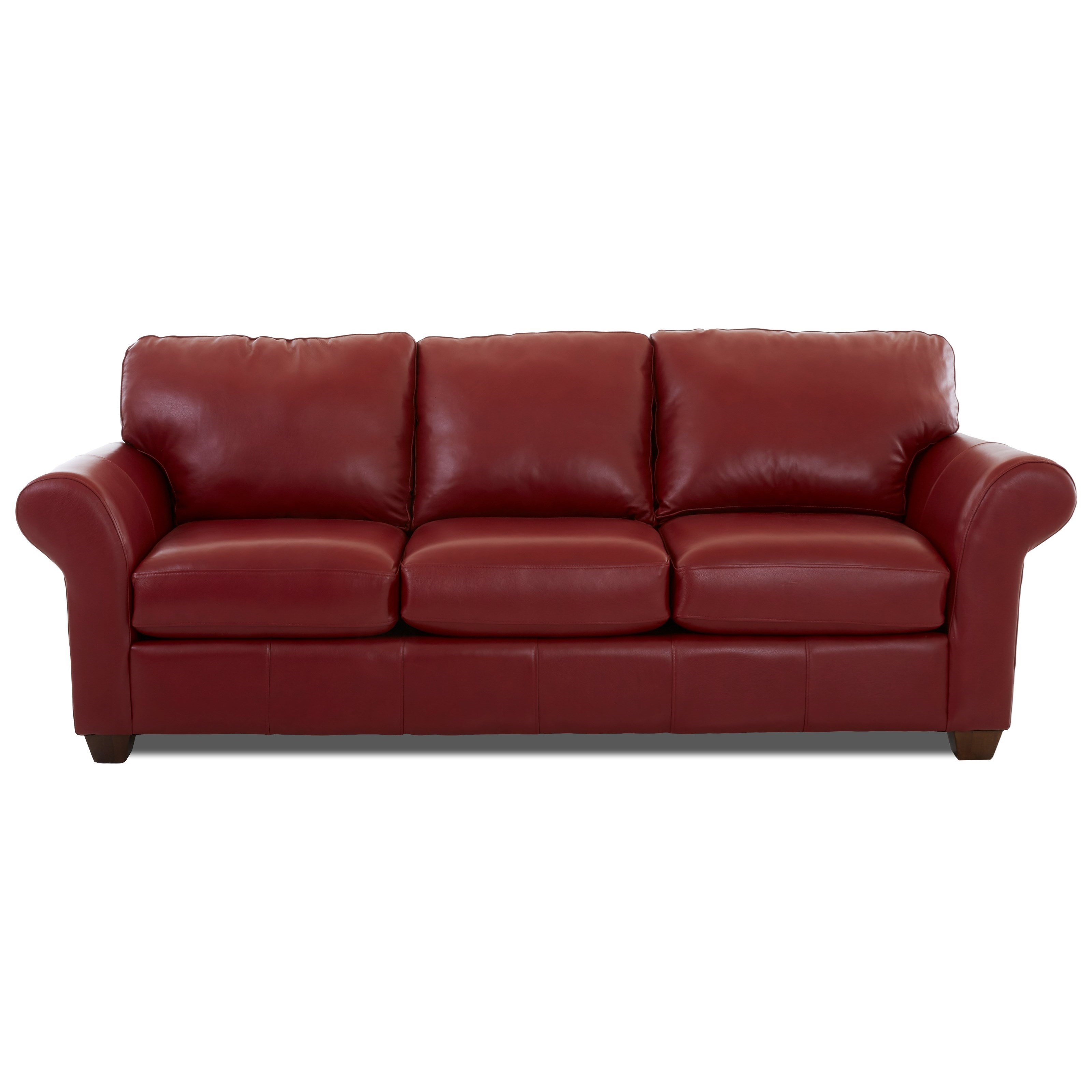 Klaussner Moorland Casual Leather Sofa Godby Home Furnishings Sofas